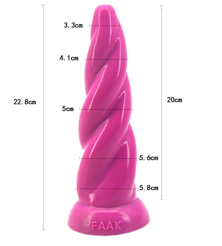FAAK Silicone smooth Anal Plug with Suction Cup