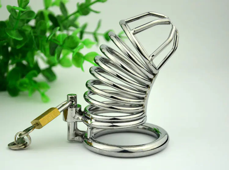 Men's Chastity Device with Rotating Lock