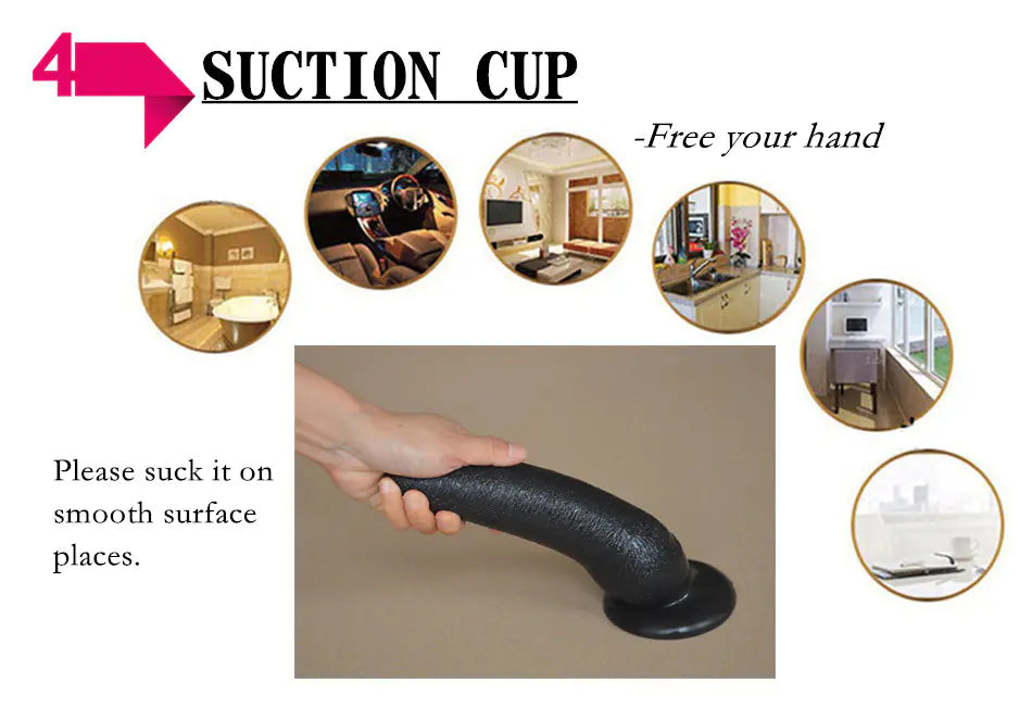 Realistic G-Spot Adult Toy with Suction Base