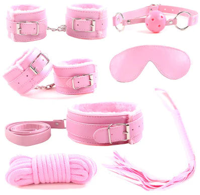 7-Piece Plush Bondage Adult Toy Set