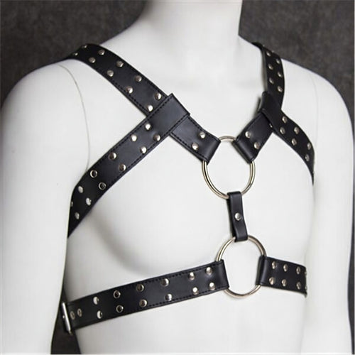 Alternative Leather Chest Harness and Apparel