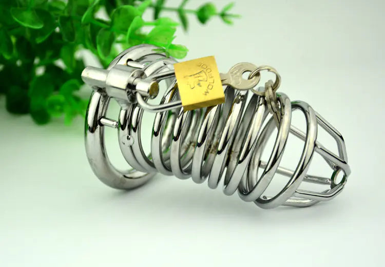 Men's Chastity Device with Rotating Lock